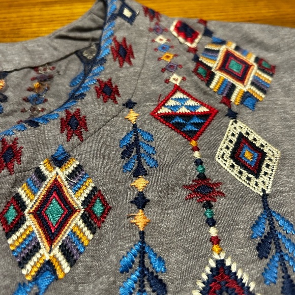 Johnny Was RUAH knit long sleeve 3/4 length Henly    Size M - Picture 10 of 14